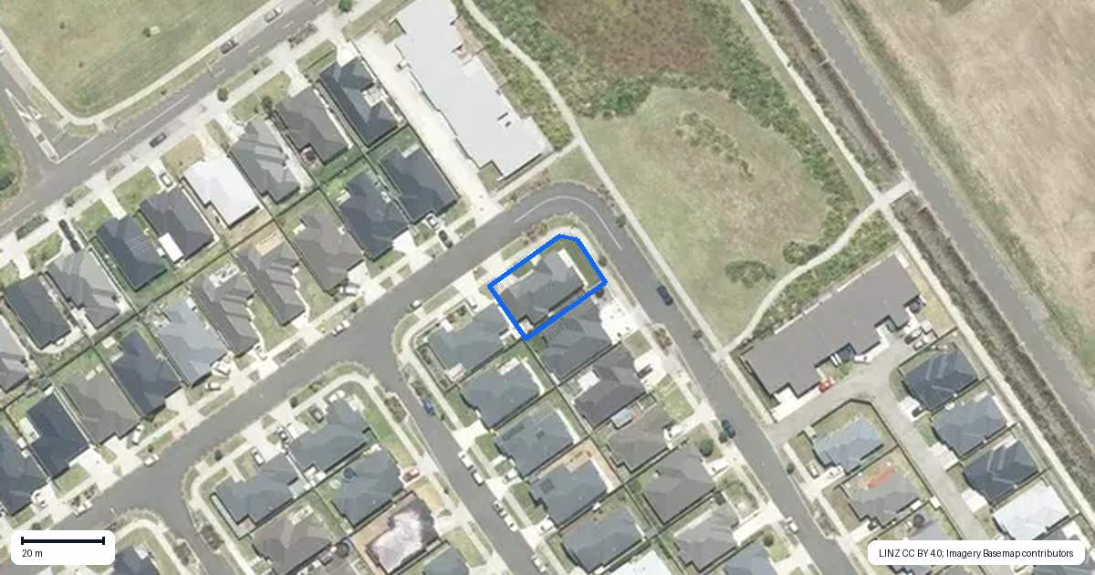 Property context map for 11 Rainsford Road, Pukekohe