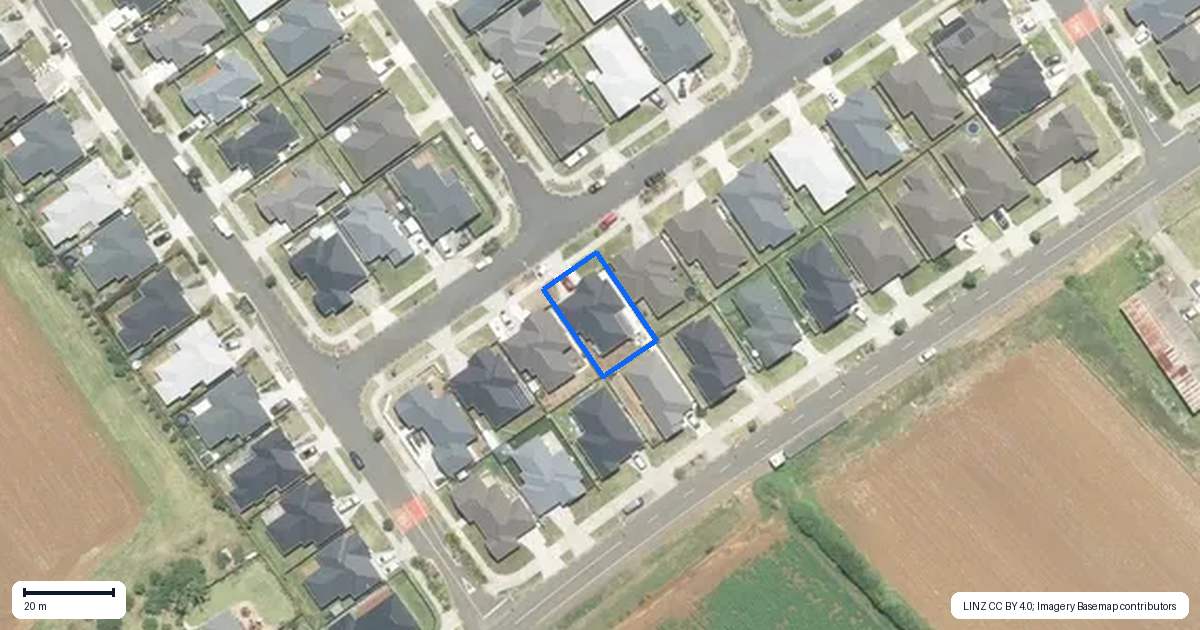 Property context map for 7 Perla Road, Pukekohe