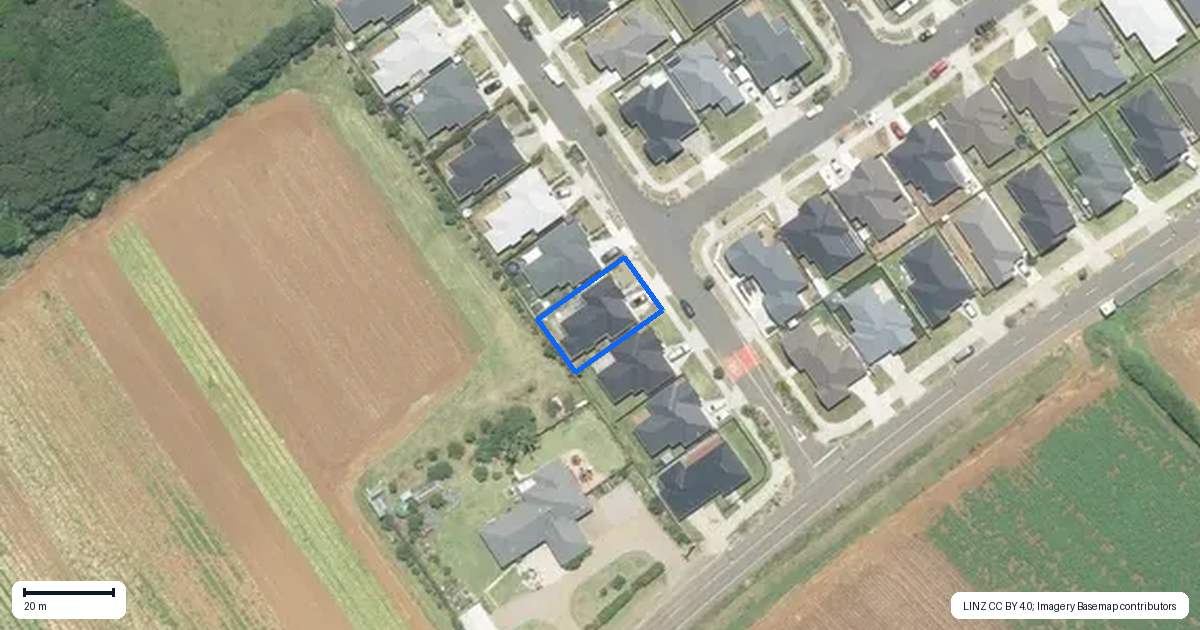 Property context map for 33 Taepu Road, Pukekohe