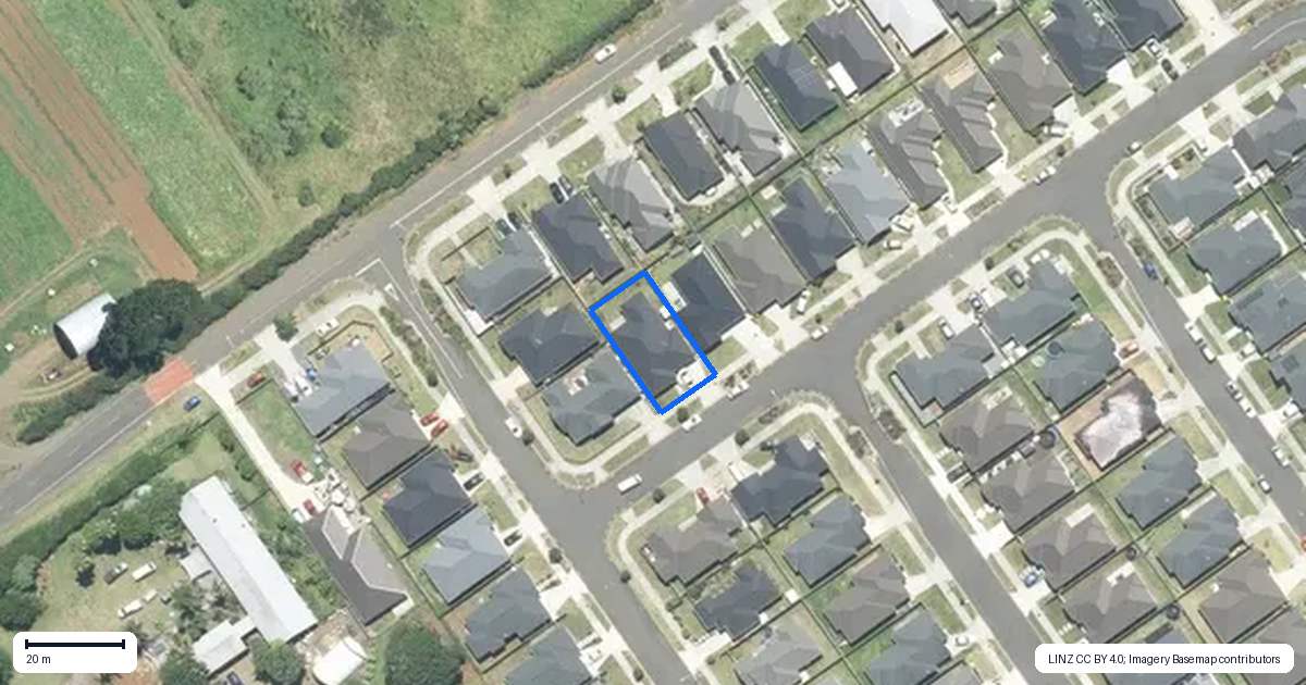 Property context map for 4 Rainsford Road, Pukekohe