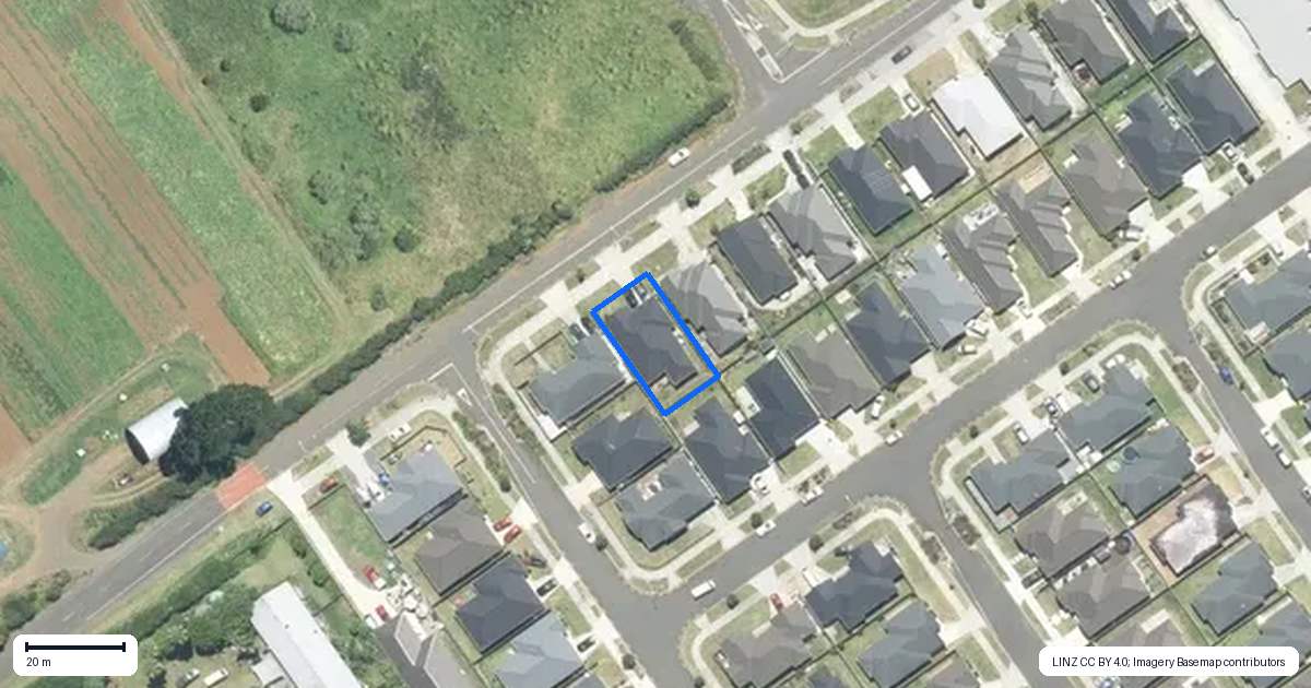 Property context map for 52 Belmont Road, Pukekohe