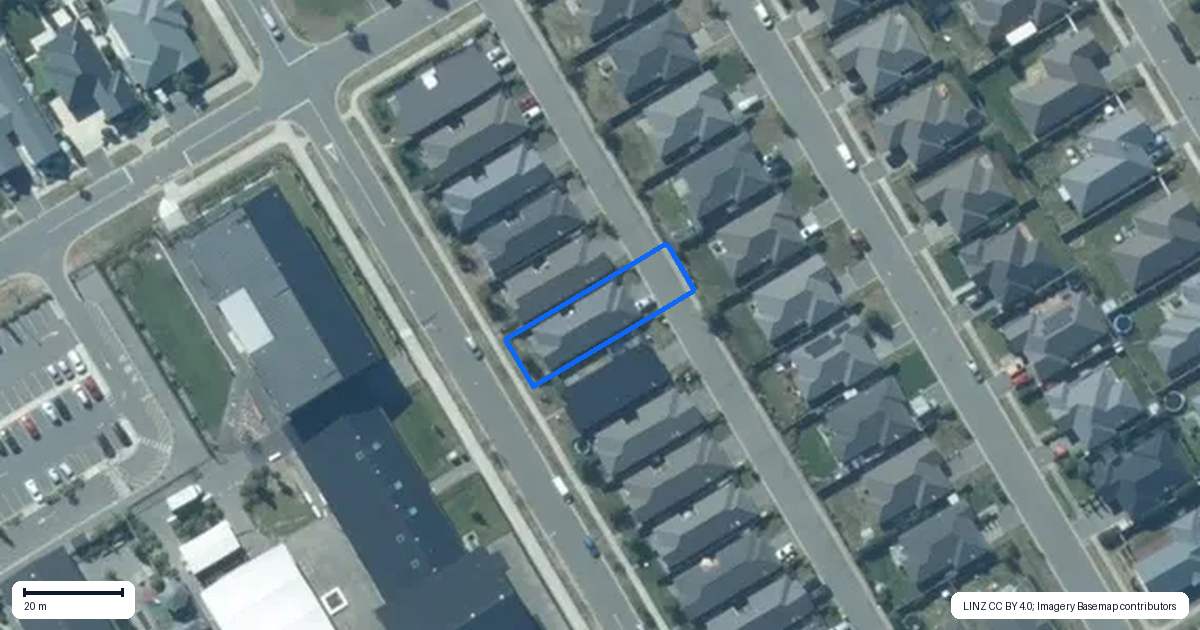 Property context map for 47 Charlbury Drive, Rolleston