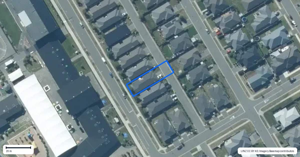 Property context map for 57 Charlbury Drive, Rolleston