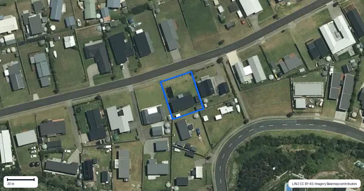 Property context map for 13 Navigation Drive, Cooks Beach, Whitianga