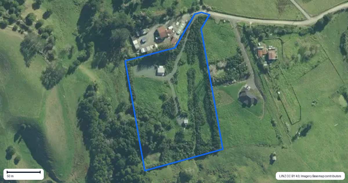 Property context map for 149 Whaka Street, Maungaturoto
