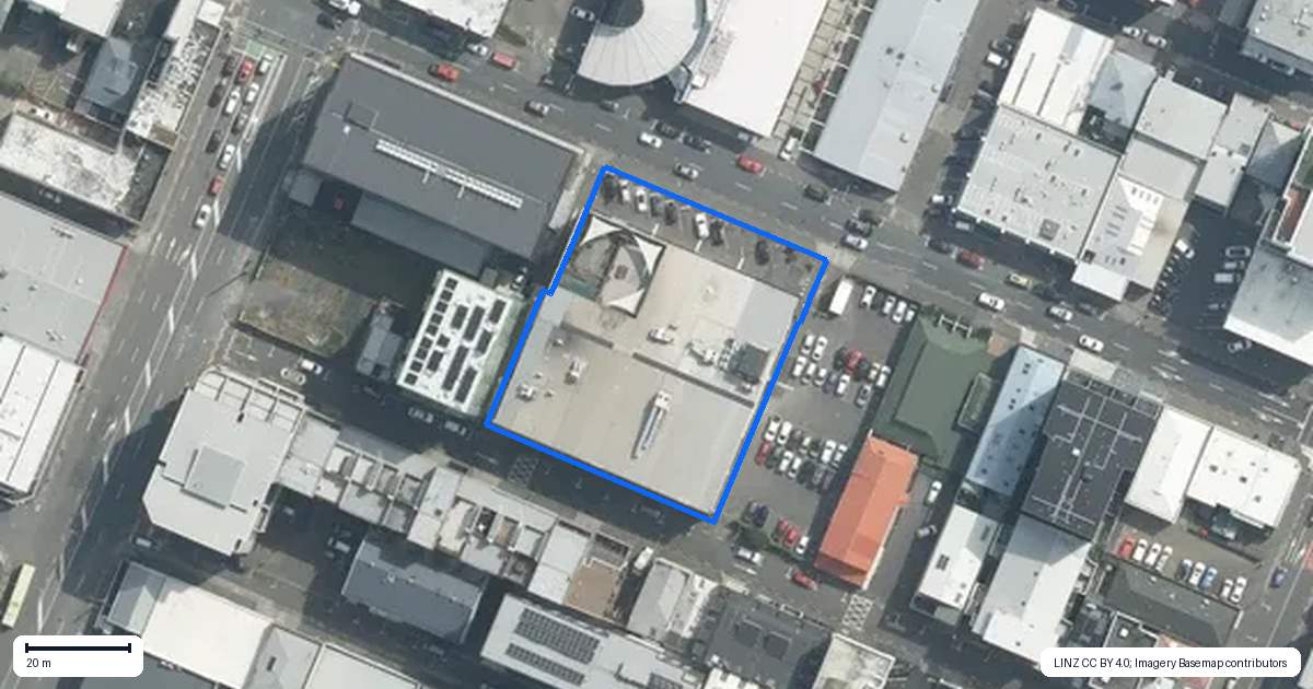 Property context map for 57 Vivian Street, Te Aro, Wellington