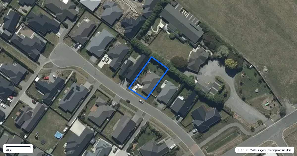 Property context map for 8 Romanee Lane, Wigram, Christchurch