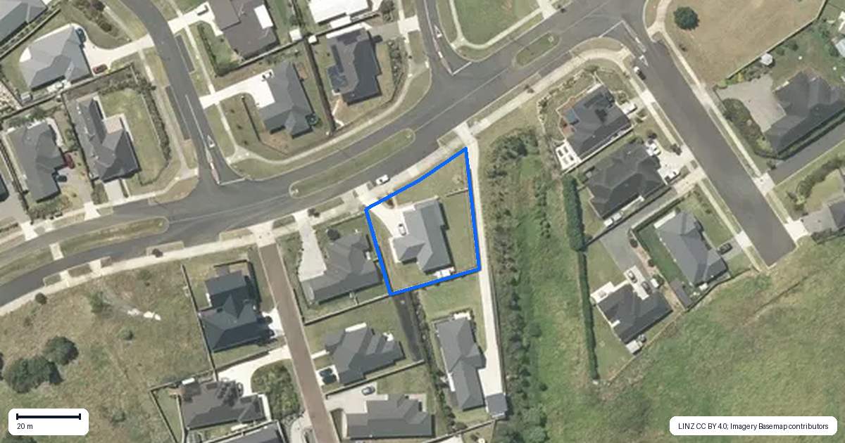 Property context map for 21 Bragato Way, Te Kauwhata