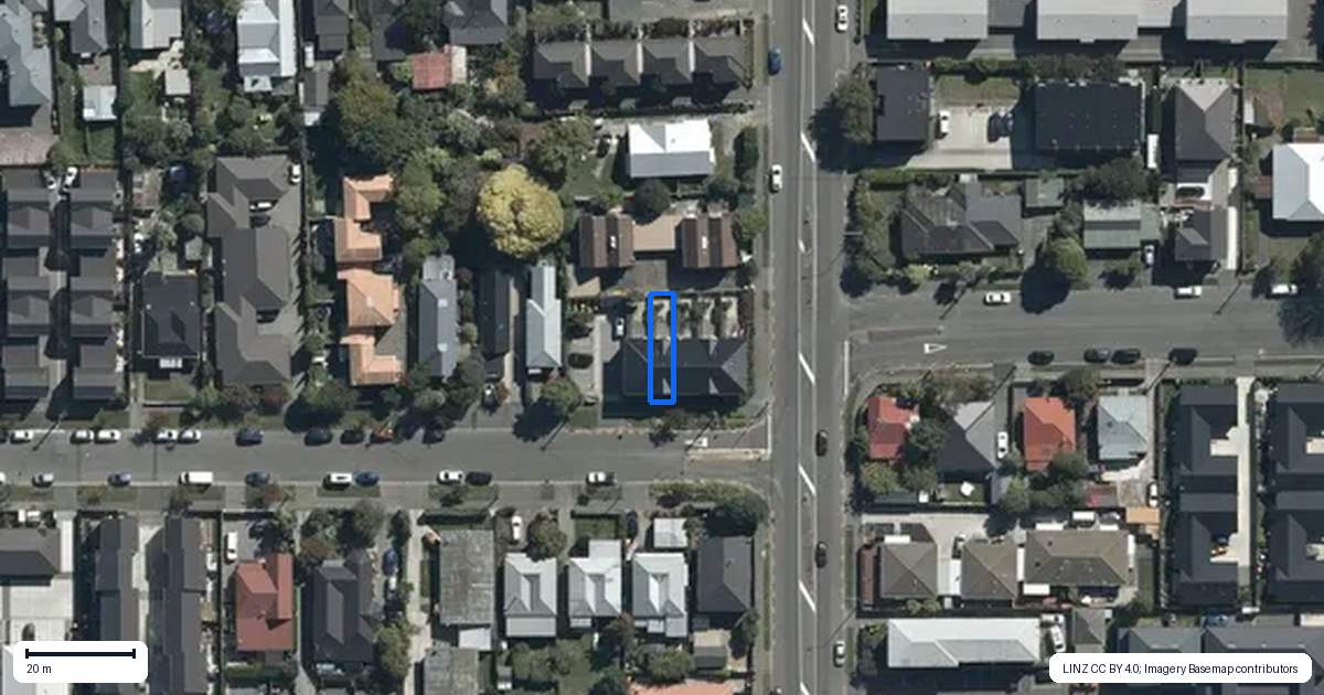 Property context map for 411A Armagh Street, Linwood, Christchurch