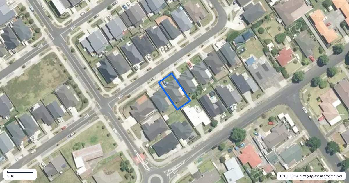 Property context map for 5 Piripono Crescent, Pukekohe