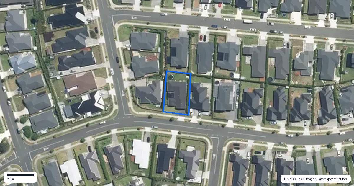 Property context map for 42 Twin Parks Rise, Papakura