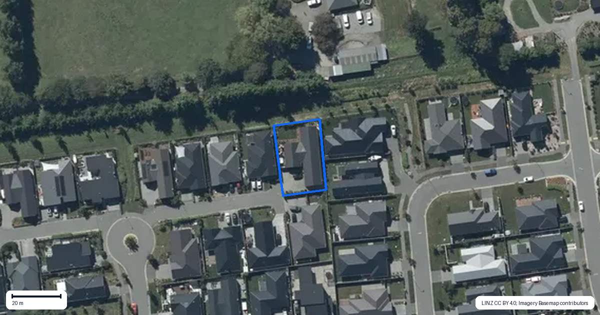 Property context map for 9 Foden Lane, Halswell, Christchurch