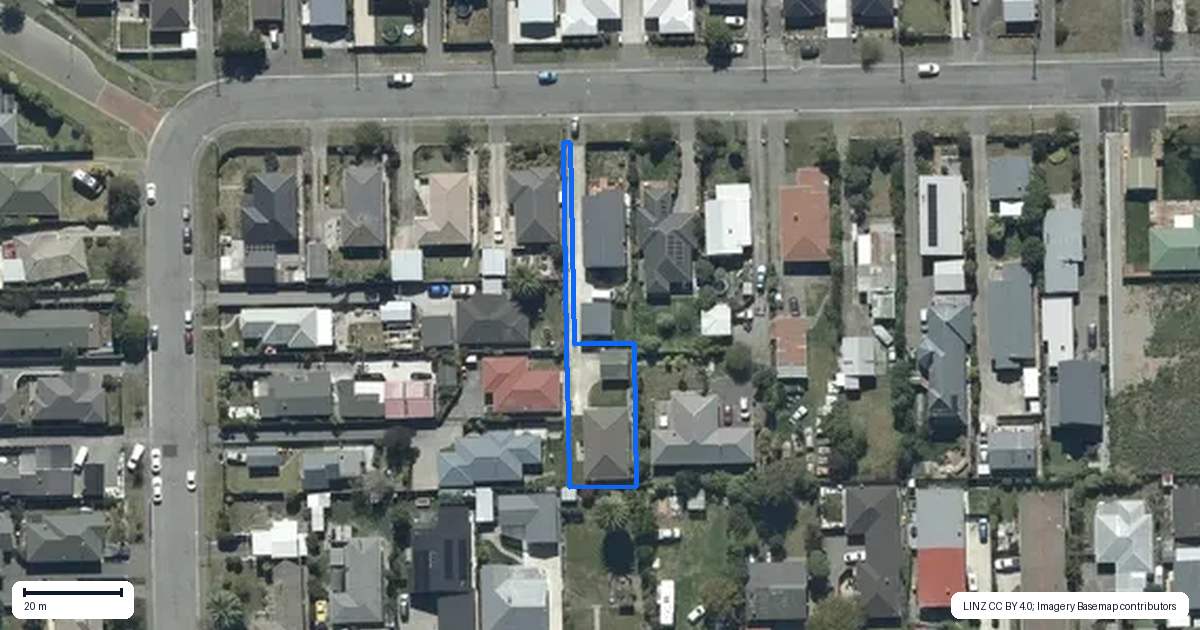 Property context map for 14B Sylvia Street, Parklands, Christchurch
