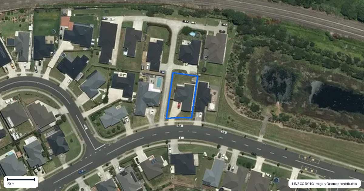 Property context map for 36 Harriet Johnston Drive, Pokeno