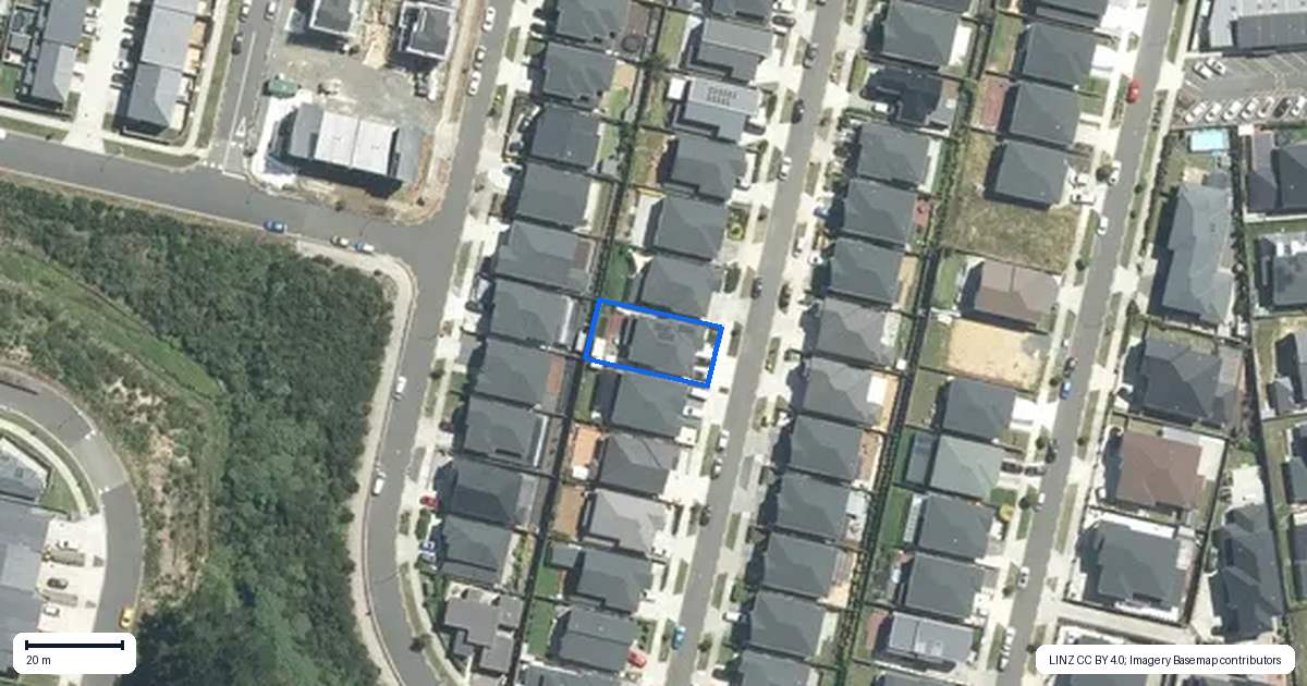 Property context map for 25 Paripari Street, Flat Bush, Auckland