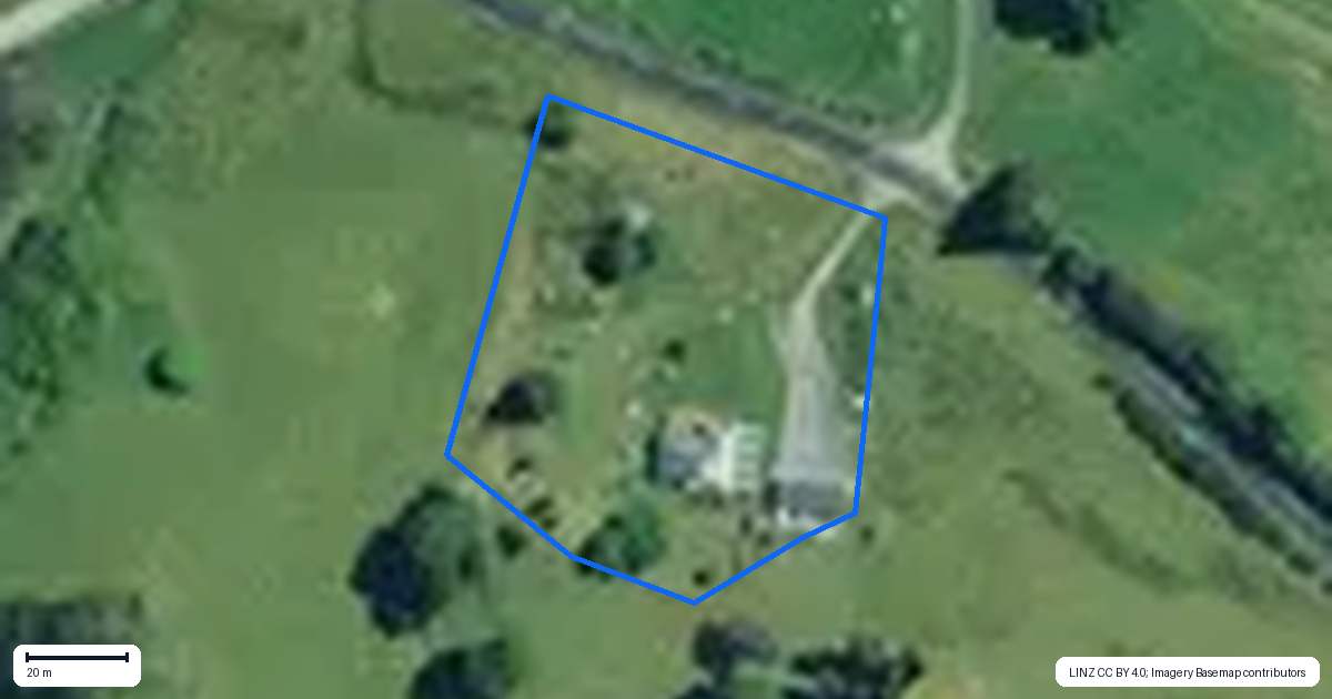 Property context map for 1089 Mairoa Road, Mangaotaki, Piopio
