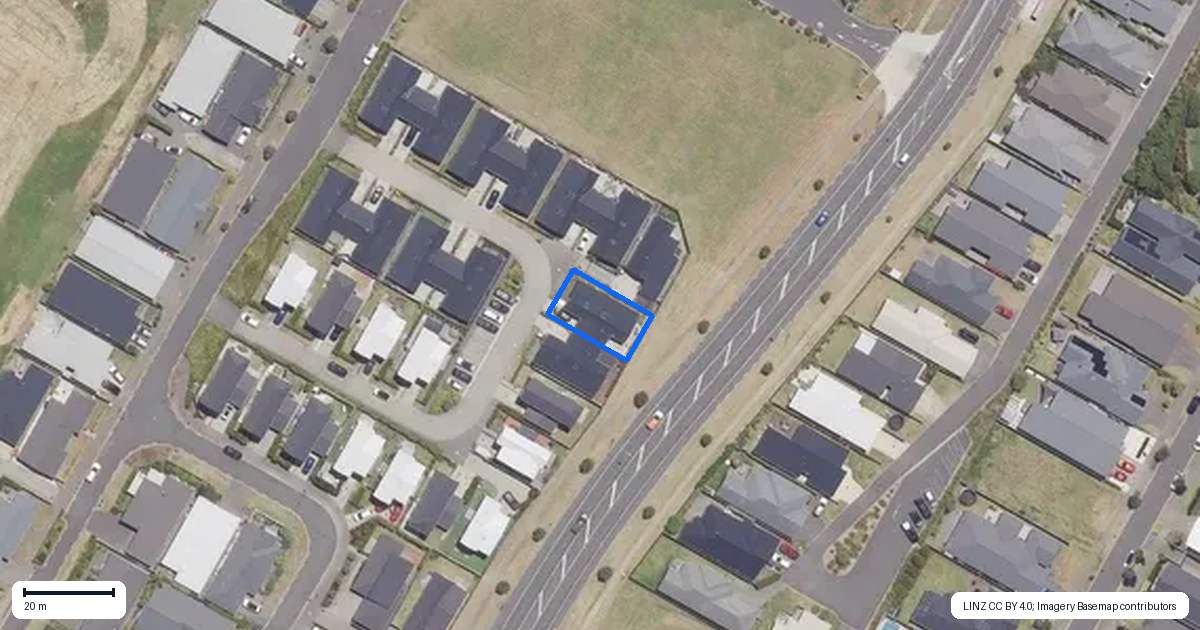 Property context map for 17 Te Paea Crescent, Papamoa Beach, Papamoa