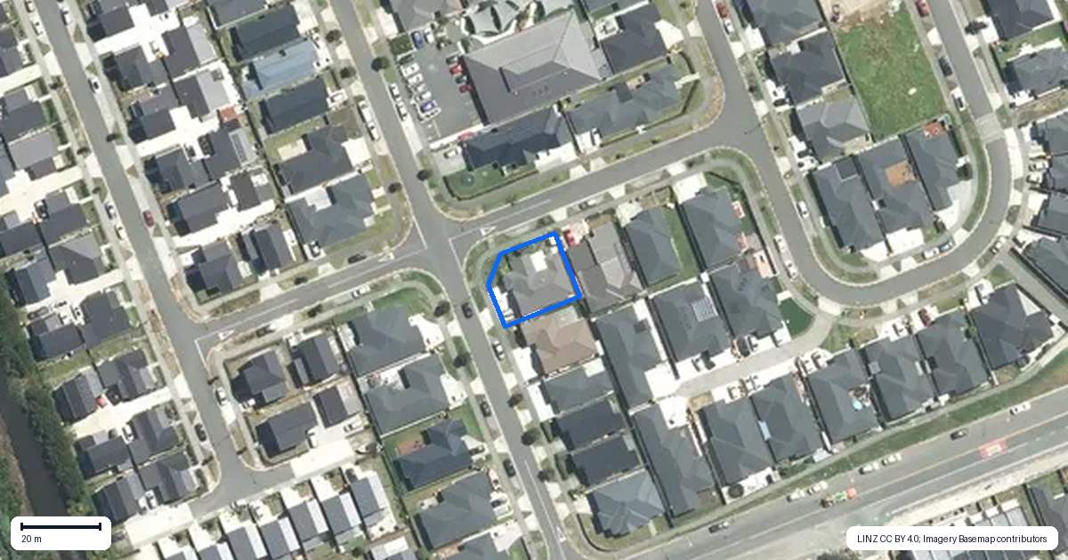 Property context map for 11 Castlepoint Avenue, Takanini, Auckland