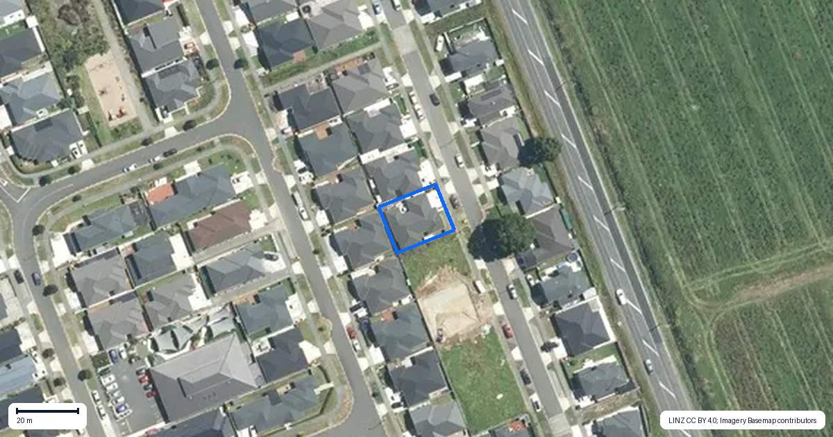 Property context map for 16 Sapwood Crescent, Takanini, Auckland