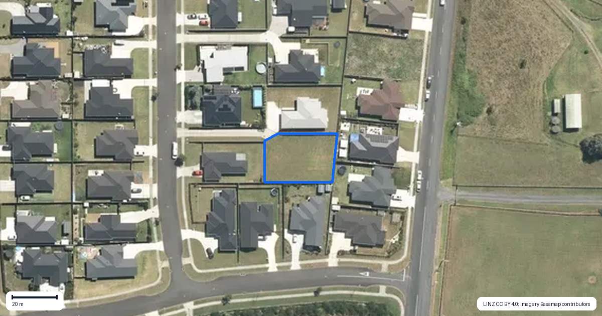 Property context map for 4A Fernbird Avenue, Te Kauwhata