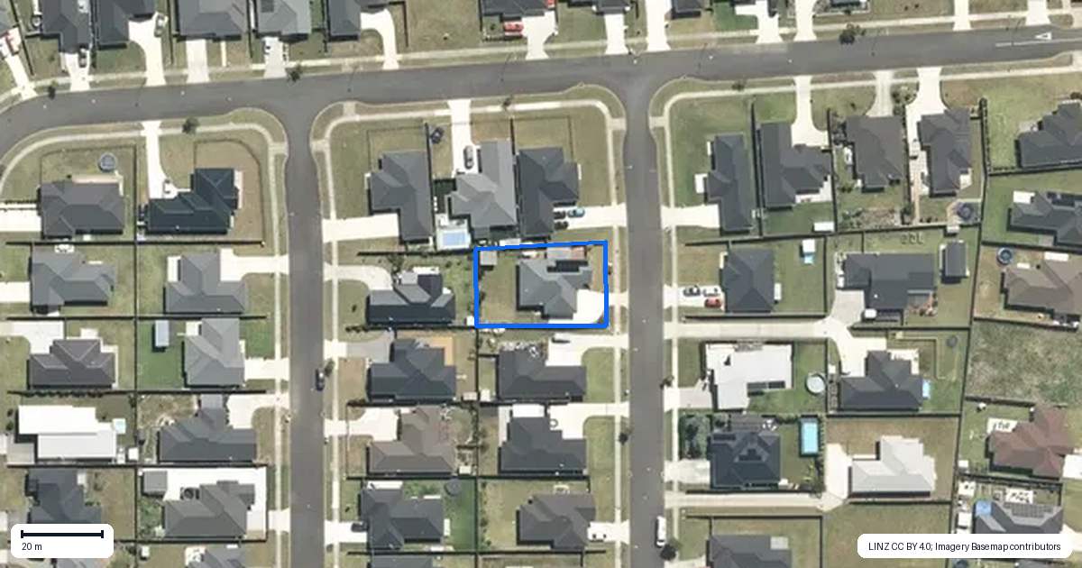 Property context map for 13 Fernbird Avenue, Te Kauwhata