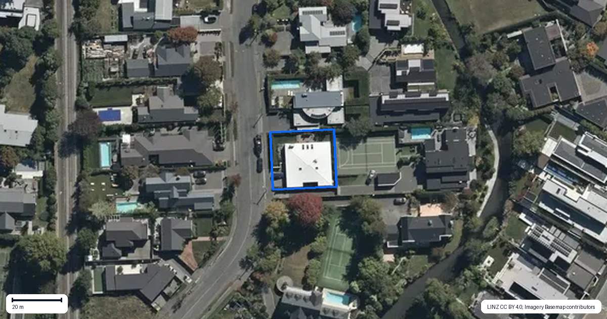 Property context map for 32 Clifford Avenue, Merivale, Christchurch