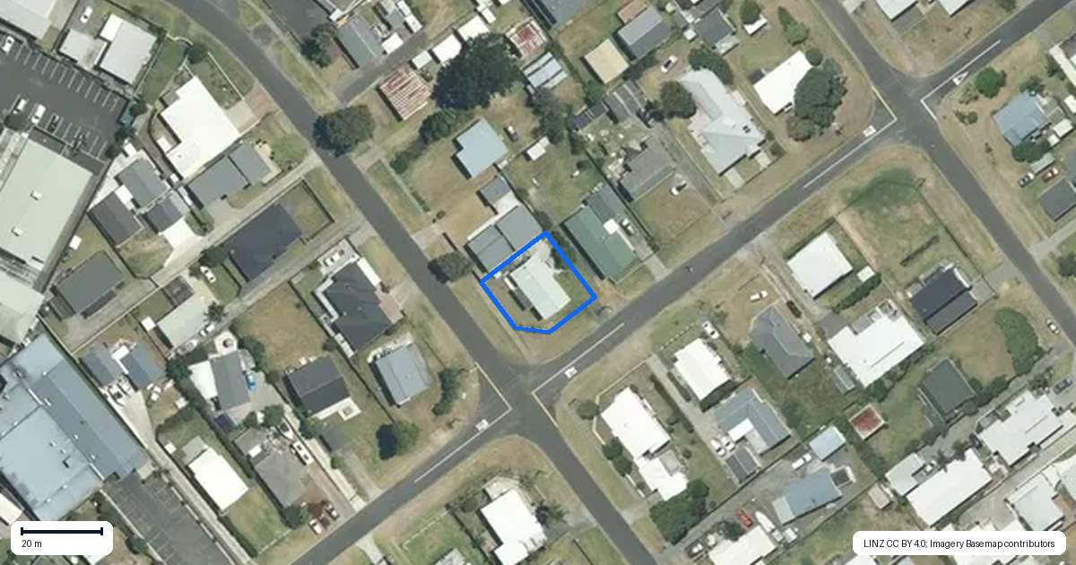 Property context map for 200 Tamaki Road, Whangamata