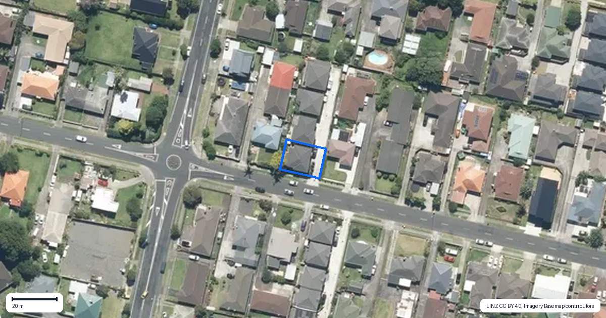 Property context map for 20A Omagh Avenue, Papatoetoe, Auckland