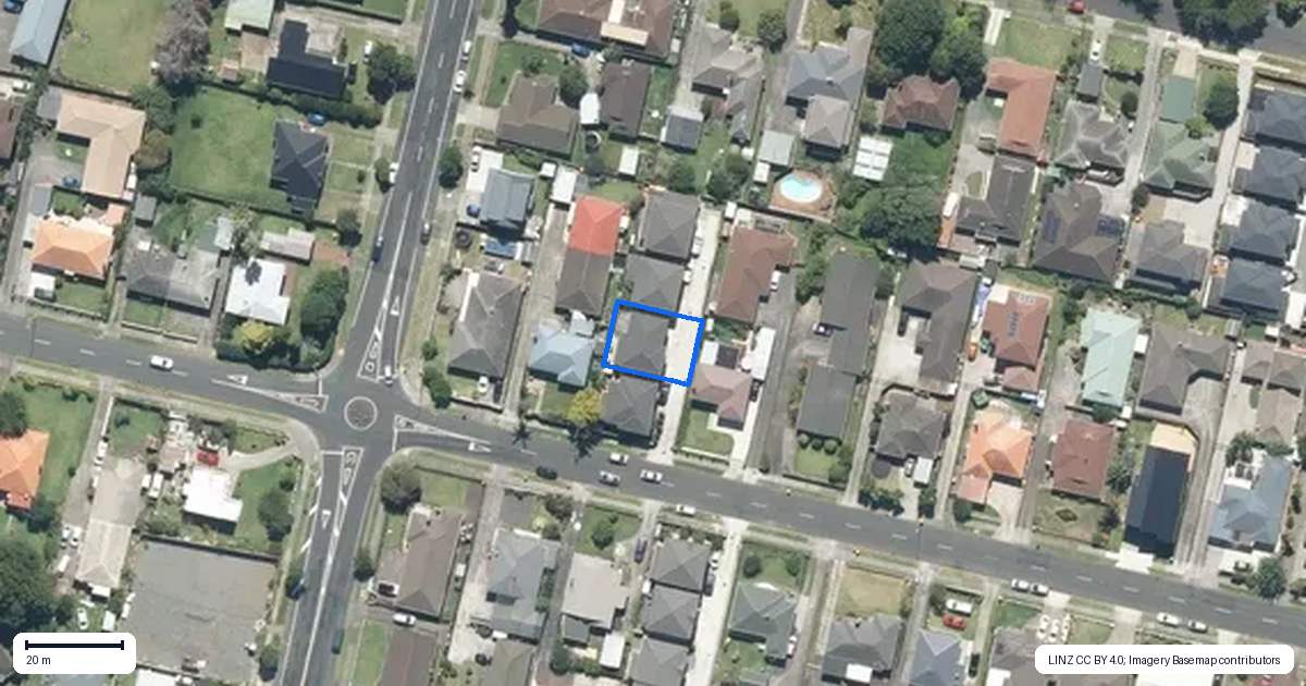 Property context map for 20B Omagh Avenue, Papatoetoe, Auckland