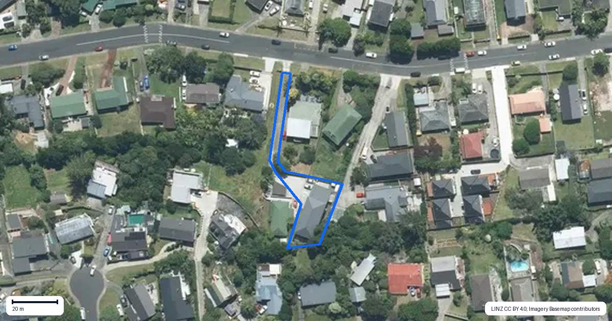 Property context map for 34A Awaruku Road, Torbay, Auckland