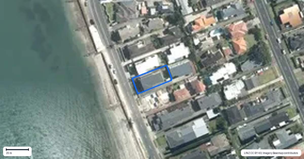 Property context map for 9 The Parade, Bucklands Beach, Auckland