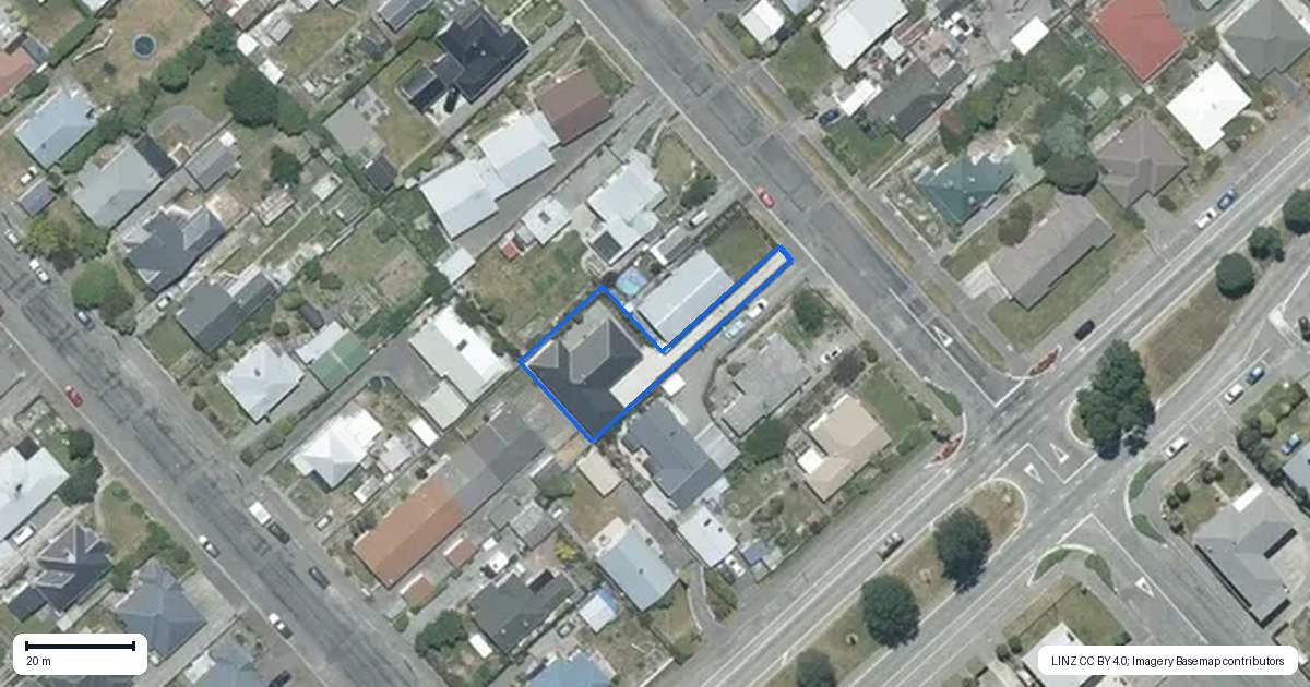 Property context map for 86A Grey Street, Ashburton