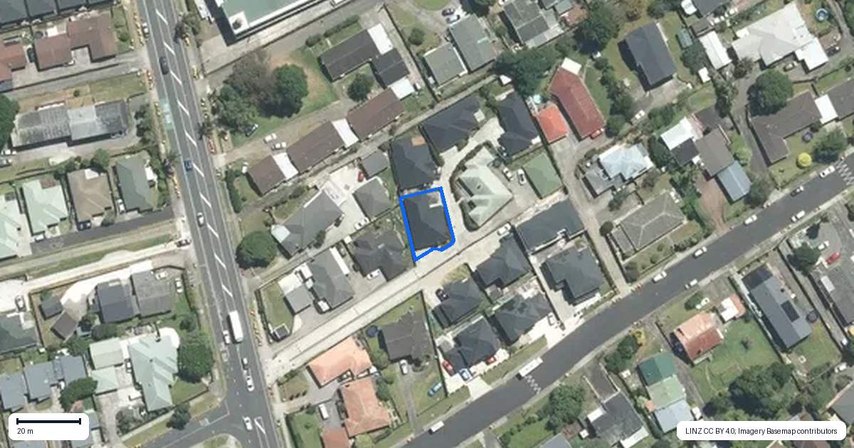 Property context map for 116B Great South Road, Manurewa, Auckland