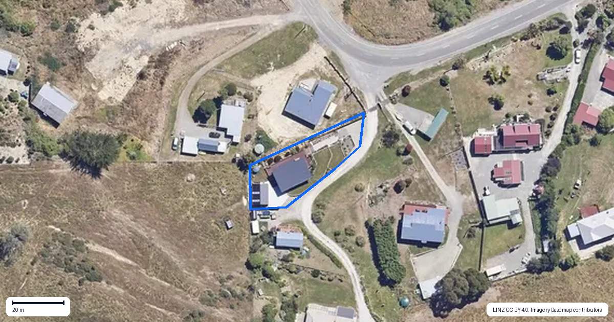 Property context map for 32A Tenby Street, Moeraki