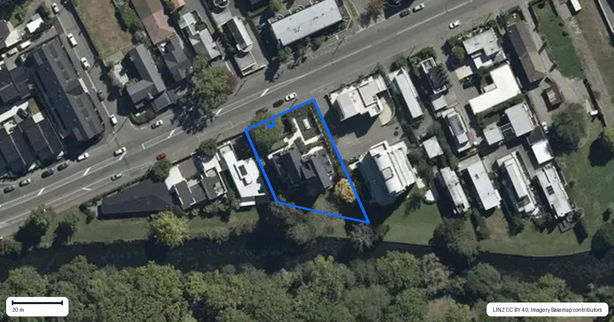 Property context map for 502/18 Carlton Mill Road, Merivale, Christchurch