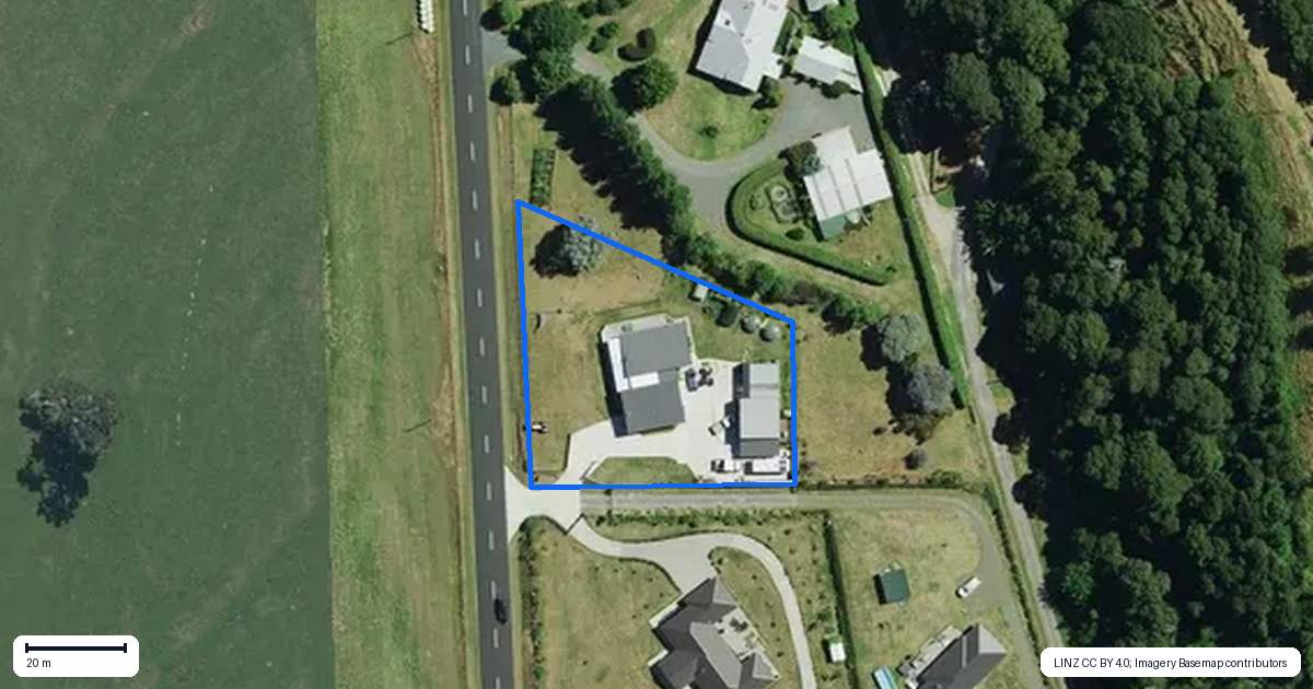 Property context map for 239 Horahora Road, Piarere, Tirau