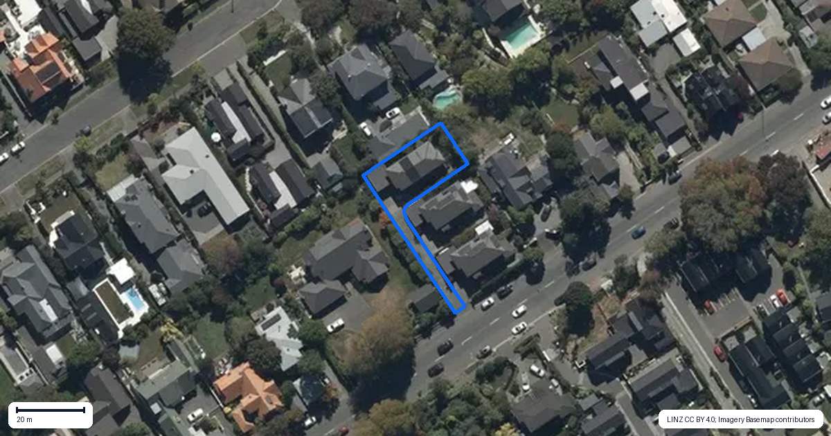 Property context map for 53 Innes Road, St Albans, Christchurch