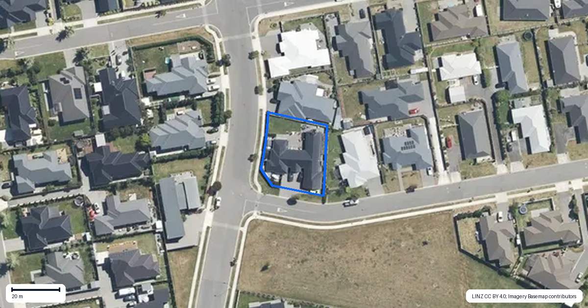 Property context map for 64 Cassino Street, Rangiora