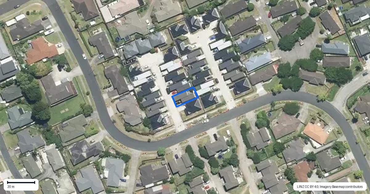 Property context map for 47B Senator Drive, Manurewa, Auckland
