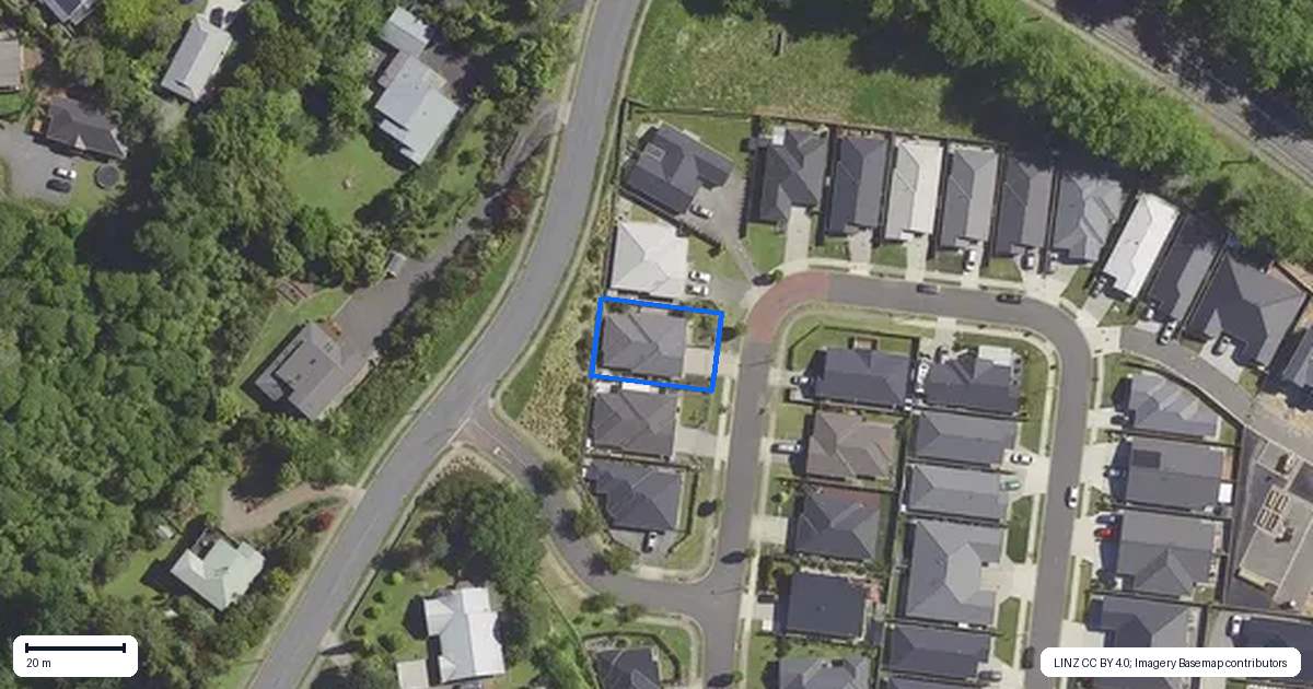 Property context map for 5 Mural Drive, Katikati