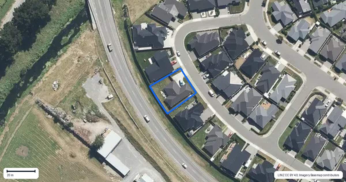 Property context map for 31 Durells Crescent, Kaiapoi