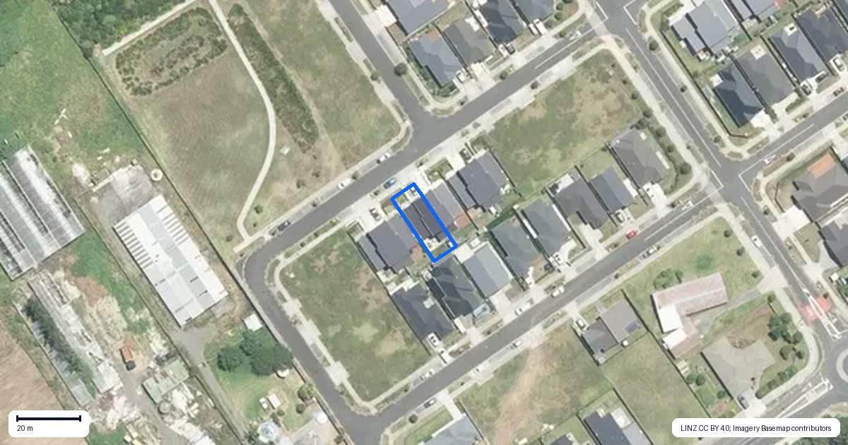 Property context map for 18 Park Chester Road, Pukekohe