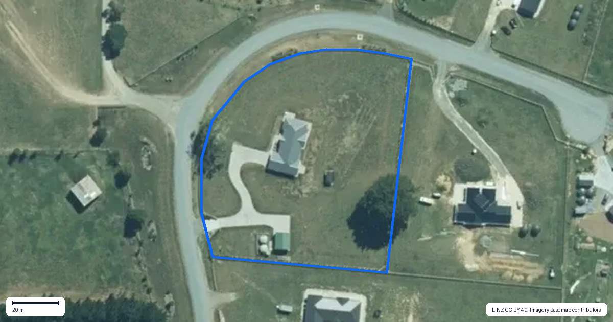 Property context map for 8 Mountain View Lane, Putaruru