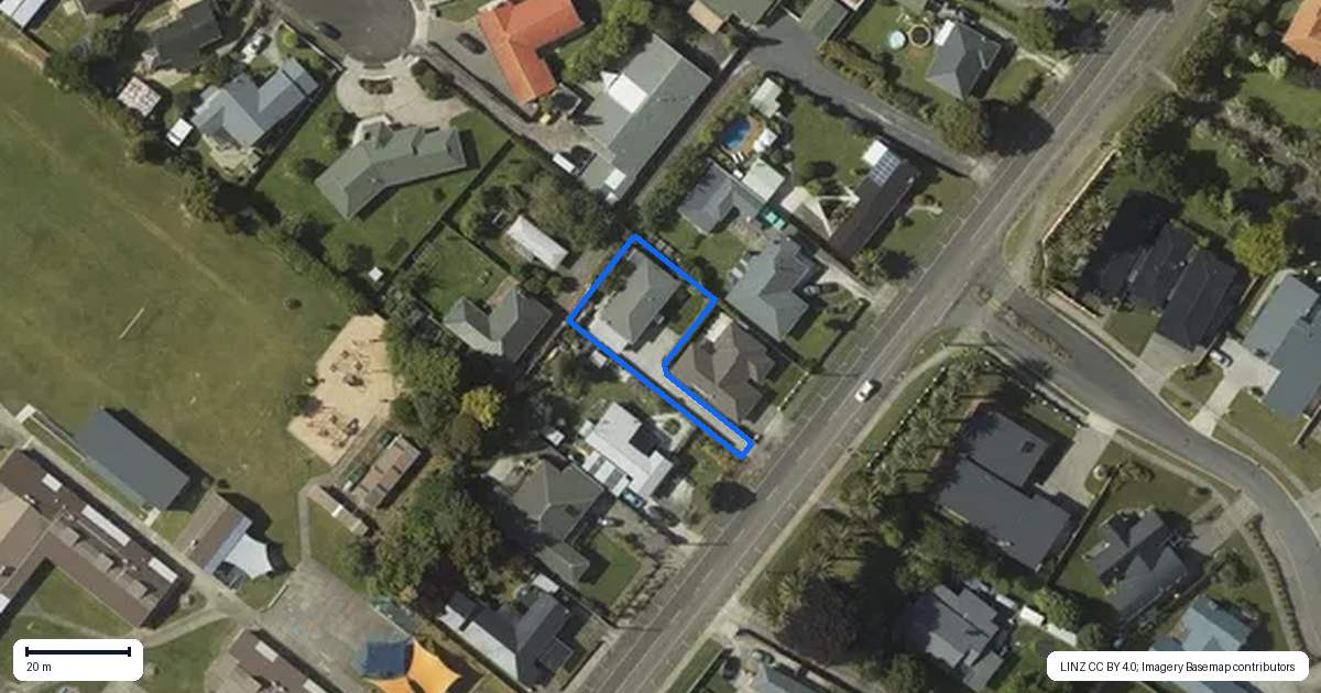 Property context map for 19A Fairfield Road, Levin