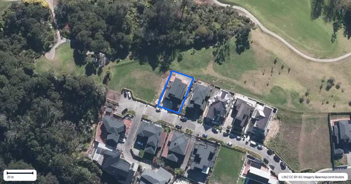 Property context map for 20 Third Fairway Place, Albany, Auckland