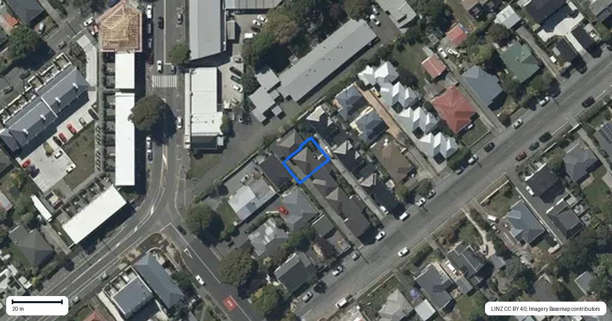 Property context map for 4/7 Bolton Avenue, Spreydon, Christchurch
