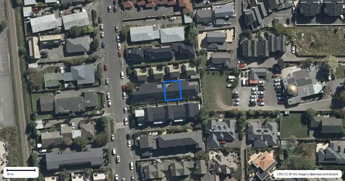 Property context map for 3/44 Brockworth Place, Riccarton, Christchurch