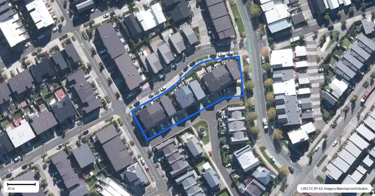 Property context map for 19 Danga Lane, Hobsonville, Auckland
