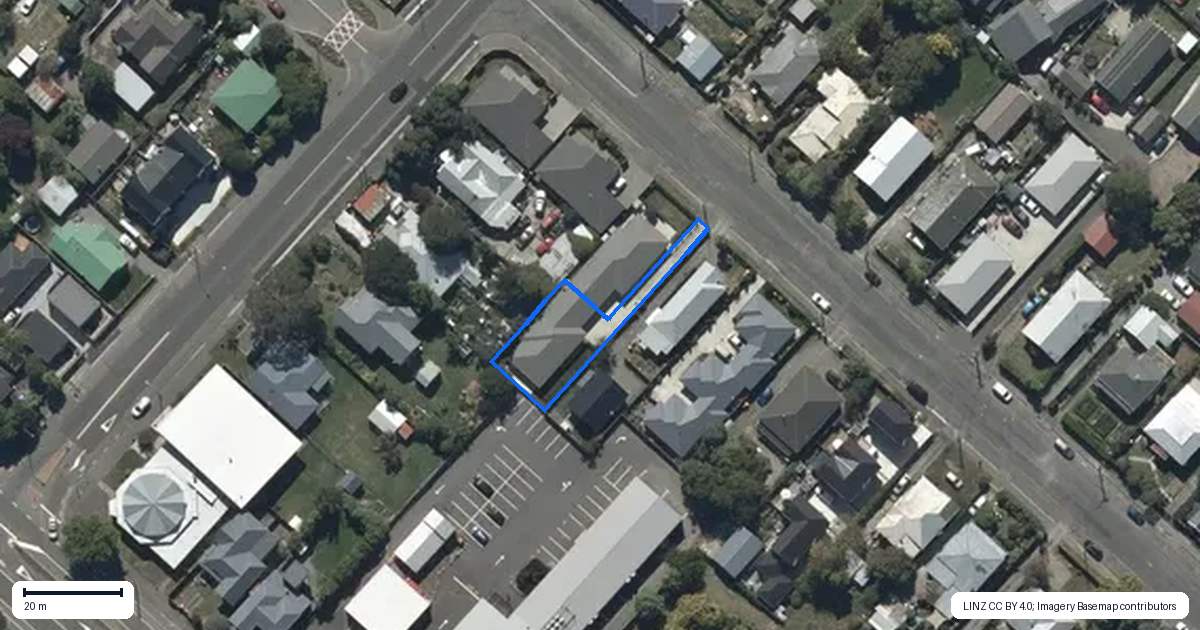 Property context map for 8A Norwich Street, Linwood, Christchurch