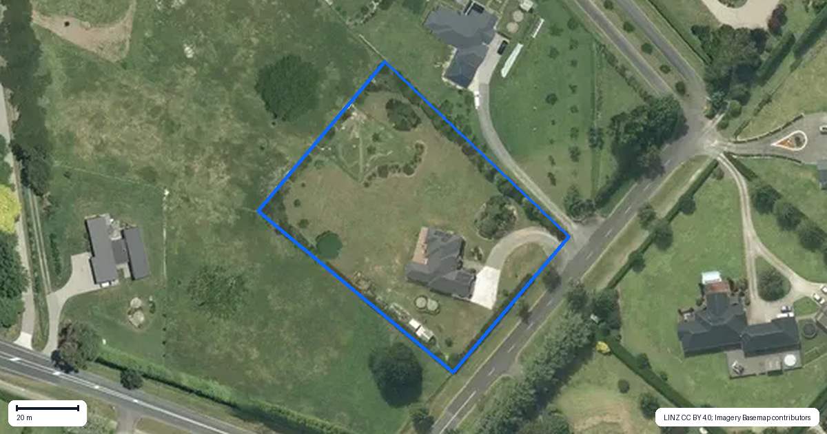 Property context map for 3 Vintners Lane, Tamahere, Hamilton